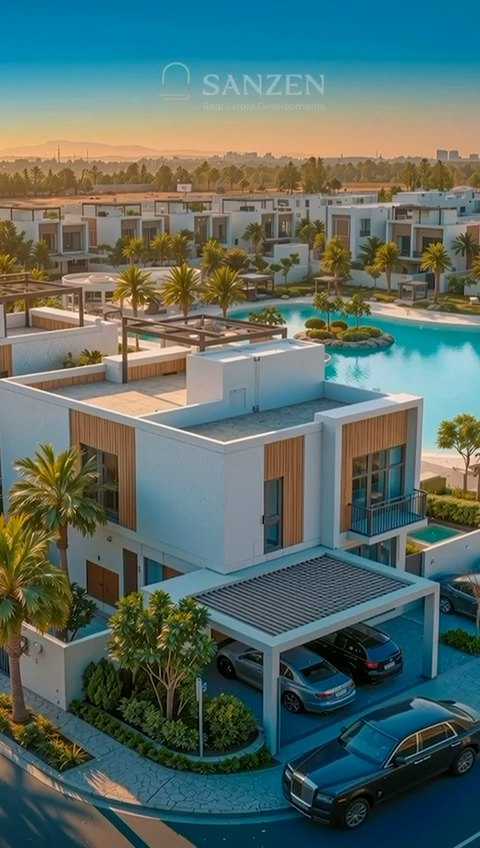 Lagoon-facing 4-bedroom residences at Sukoon